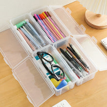 Load image into Gallery viewer, Large Capacity Plastic Pencil Case Lightweight Pencil Box Pen Storage Students School Stationery Supplies