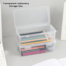 Load image into Gallery viewer, Large Capacity Plastic Pencil Case Lightweight Pencil Box Pen Storage Students School Stationery Supplies