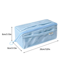Load image into Gallery viewer, Large Capacity Fashion Weaving Pencil Bag Cloth Cosmetic Storage Bag Retro Student Stationery School Supplies