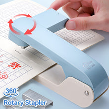 Load image into Gallery viewer, Large Rotatable Stapler For Students Home Office Use Stapling Machine Strong Clutch Large Capacity Staple Extractor