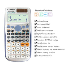 Load image into Gallery viewer, Calculator for 991ES-PLUS Original Scientific Calculator 417 Functions For High School University Students Office Coin Battery
