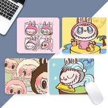 Load image into Gallery viewer, Labubu Mouse Pad Large Keyboard Mouse Desk Pad Computer Locking Edge Non-slip Rubber Gaming Mouse Pad Laptop Mouse Carpet