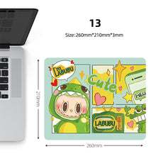 Load image into Gallery viewer, Labubu Mouse Pad Large Keyboard Mouse Desk Pad Computer Locking Edge Non-slip Rubber Gaming Mouse Pad Laptop Mouse Carpet