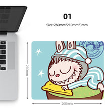 Load image into Gallery viewer, Labubu Mouse Pad Large Keyboard Mouse Desk Pad Computer Locking Edge Non-slip Rubber Gaming Mouse Pad Laptop Mouse Carpet