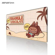 Load image into Gallery viewer, Labubu Mouse Pad Large Keyboard Mouse Desk Pad Computer Locking Edge Non-slip Rubber Gaming Mouse Pad Laptop Mouse Carpet