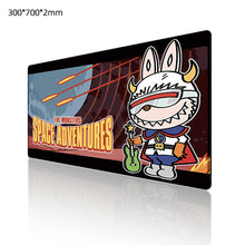 Load image into Gallery viewer, Labubu Mouse Pad Large Keyboard Mouse Desk Pad Computer Locking Edge Non-slip Rubber Gaming Mouse Pad Laptop Mouse Carpet