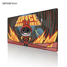 Load image into Gallery viewer, Labubu Mouse Pad Large Keyboard Mouse Desk Pad Computer Locking Edge Non-slip Rubber Gaming Mouse Pad Laptop Mouse Carpet
