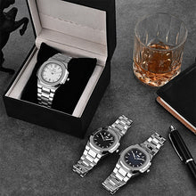 Load image into Gallery viewer, TPOFHS 2024 New Men's Watches Fashion Date Stainless Steel Quartz Watch Luxury Square Waterproof Wristwatch For Business Men