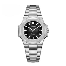Load image into Gallery viewer, TPOFHS 2024 New Men's Watches Fashion Date Stainless Steel Quartz Watch Luxury Square Waterproof Wristwatch For Business Men