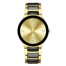 Load image into Gallery viewer, 2024 Men Watches Fashion Stainless Steel Quartz Watch Luxury Black Gold Dial Wristwatch Exquisite New Arrived Business Clock