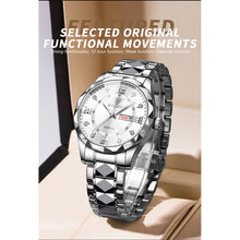 Load image into Gallery viewer, BINBOND Men Watch Top Brand Quartz Wristwatches Waterproof Week Date Clock Mens Luxury Stainless Steel Fashion Business Watches