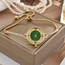 Load image into Gallery viewer, 2024 Women's Small Dial Watch Diamond Crystal Quartz Wristwatch Minimalist Small Circular Bracelet Watches Ultra Thin Exquisite Small Clock