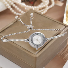 Load image into Gallery viewer, 2024 Women's Small Dial Watch Diamond Crystal Quartz Wristwatch Minimalist Small Circular Bracelet Watches Ultra Thin Exquisite Small Clock