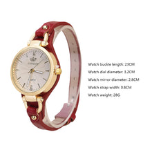 Load image into Gallery viewer, High Quality Women Watch Round Dial Quartz Watches Thin Leather Strap Wristwatch Ladies Fashion Casual Clock Gift