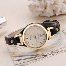Load image into Gallery viewer, High Quality Women Watch Round Dial Quartz Watches Thin Leather Strap Wristwatch Ladies Fashion Casual Clock Gift