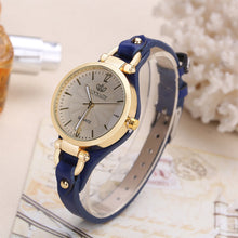 Load image into Gallery viewer, High Quality Women Watch Round Dial Quartz Watches Thin Leather Strap Wristwatch Ladies Fashion Casual Clock Gift