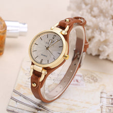 Load image into Gallery viewer, High Quality Women Watch Round Dial Quartz Watches Thin Leather Strap Wristwatch Ladies Fashion Casual Clock Gift