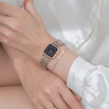 Load image into Gallery viewer, 2pcs Set Casual Women Quartz Watch Square Dial Wristwatch With Alloy Strap Fashion Bracelet Birthday Gift Business For Women