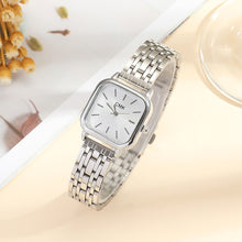 Load image into Gallery viewer, 2pcs Set Casual Women Quartz Watch Square Dial Wristwatch With Alloy Strap Fashion Bracelet Birthday Gift Business For Women