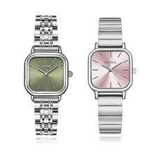 Load image into Gallery viewer, Luxury Women Watch Fashion Ladies Square Quartz Wristwatch Adjustable Bamboo Steel Belt Watches Female Beautiful Gifts Clock