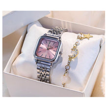 Load image into Gallery viewer, Luxury Women Watch Fashion Ladies Square Quartz Wristwatch Adjustable Bamboo Steel Belt Watches Female Beautiful Gifts Clock