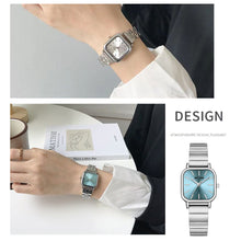 Load image into Gallery viewer, Luxury Women Watch Fashion Ladies Square Quartz Wristwatch Adjustable Bamboo Steel Belt Watches Female Beautiful Gifts Clock