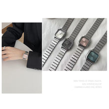 Load image into Gallery viewer, Luxury Women Watch Fashion Ladies Square Quartz Wristwatch Adjustable Bamboo Steel Belt Watches Female Beautiful Gifts Clock