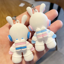 Load image into Gallery viewer, Car Key Chain Pendant Cartoon Space Dragon Rabbit Pendant Keychain Delicate Simple Key Chain for Girls Couple Bag Gifts
