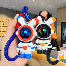 Load image into Gallery viewer, Car Key Chain Pendant Cartoon Space Rabbit Heart Pendant Keychain Delicate Simple Key Chain for Girls Couple Bag Gifts