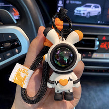 Load image into Gallery viewer, Car Key Chain Pendant Cartoon Space Rabbit Heart Pendant Keychain Delicate Simple Key Chain for Girls Couple Bag Gifts