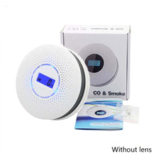 Load image into Gallery viewer, Poisoning Smoke & Carbon Monoxide Detector Combination Smoke CO Sensor Alarm with 3 Color LED Indicator Built in Siren Alert