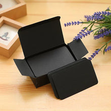 Load image into Gallery viewer, 100pcs/box Kraft Paper Card Color Blank Business Card Message Thank You Card Writing Card Label Bookmark Learning Card