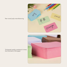 Load image into Gallery viewer, 100pcs/box Kraft Paper Card Color Blank Business Card Message Thank You Card Writing Card Label Bookmark Learning Card