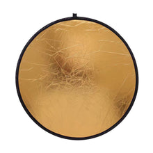 Load image into Gallery viewer, Reflector 5in1 2in1 30CM 60CM 80CM 110CM Silver White Gold Portable Collapsible Soft Light Round Photography for Studio