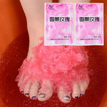 Load image into Gallery viewer, 10pcs/5set Rose Bubble Bath Powder Foot Bath Crystal Foot Bath Crystal Mud Body Foot Salt SPA Exfoliation Bath Mud Spa Pedicure