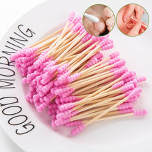 Load image into Gallery viewer, 100pcs Pack Double Head Cotton Swab Women Makeup Cotton Buds Tip For Medical Wood Sticks Nose Ears Cleaning Health Care Tools