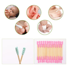 Load image into Gallery viewer, 100pcs Pack Double Head Cotton Swab Women Makeup Cotton Buds Tip For Medical Wood Sticks Nose Ears Cleaning Health Care Tools