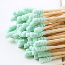 Load image into Gallery viewer, 100pcs Pack Double Head Cotton Swab Women Makeup Cotton Buds Tip For Medical Wood Sticks Nose Ears Cleaning Health Care Tools