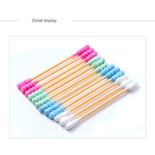 Load image into Gallery viewer, 100pcs Pack Double Head Cotton Swab Women Makeup Cotton Buds Tip For Medical Wood Sticks Nose Ears Cleaning Health Care Tools