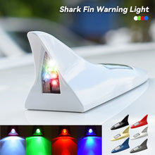 Load image into Gallery viewer, Car Solar Energy Shark Fin Antenna LED Warning Tail Lights 8 LED Auto Roof Decorative Anti-Tailing Flash Strobe Light