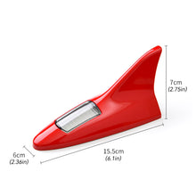Load image into Gallery viewer, Car Solar Energy Shark Fin Antenna LED Warning Tail Lights 8 LED Auto Roof Decorative Anti-Tailing Flash Strobe Light
