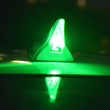 Load image into Gallery viewer, Car Solar Energy Shark Fin Antenna LED Warning Tail Lights 8 LED Auto Roof Decorative Anti-Tailing Flash Strobe Light