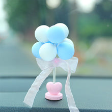 Load image into Gallery viewer, Car Interior Shaking Head Ballons Heart Ornament Decoration with Spring Shake Head Decor Double-sided Tape