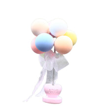 Load image into Gallery viewer, Car Interior Shaking Head Ballons Heart Ornament Decoration with Spring Shake Head Decor Double-sided Tape