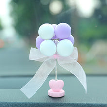 Load image into Gallery viewer, Car Interior Shaking Head Ballons Heart Ornament Decoration with Spring Shake Head Decor Double-sided Tape