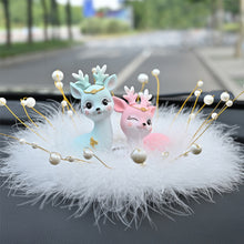 Load image into Gallery viewer, 2Pcs/Set Car Dashboard Ornaments Romance Deer Gifts Car Center Console Decoration Auto Interior Accessories for Woman