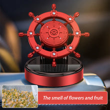 Load image into Gallery viewer, Creative Car Central Control Air Freshener Mini Solar Rotate Rudder Decoration Car Perfume Air Freshener Fragrance Ornament