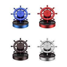 Load image into Gallery viewer, Creative Car Central Control Air Freshener Mini Solar Rotate Rudder Decoration Car Perfume Air Freshener Fragrance Ornament