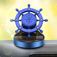 Load image into Gallery viewer, Creative Car Central Control Air Freshener Mini Solar Rotate Rudder Decoration Car Perfume Air Freshener Fragrance Ornament