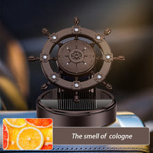 Load image into Gallery viewer, Creative Car Central Control Air Freshener Mini Solar Rotate Rudder Decoration Car Perfume Air Freshener Fragrance Ornament